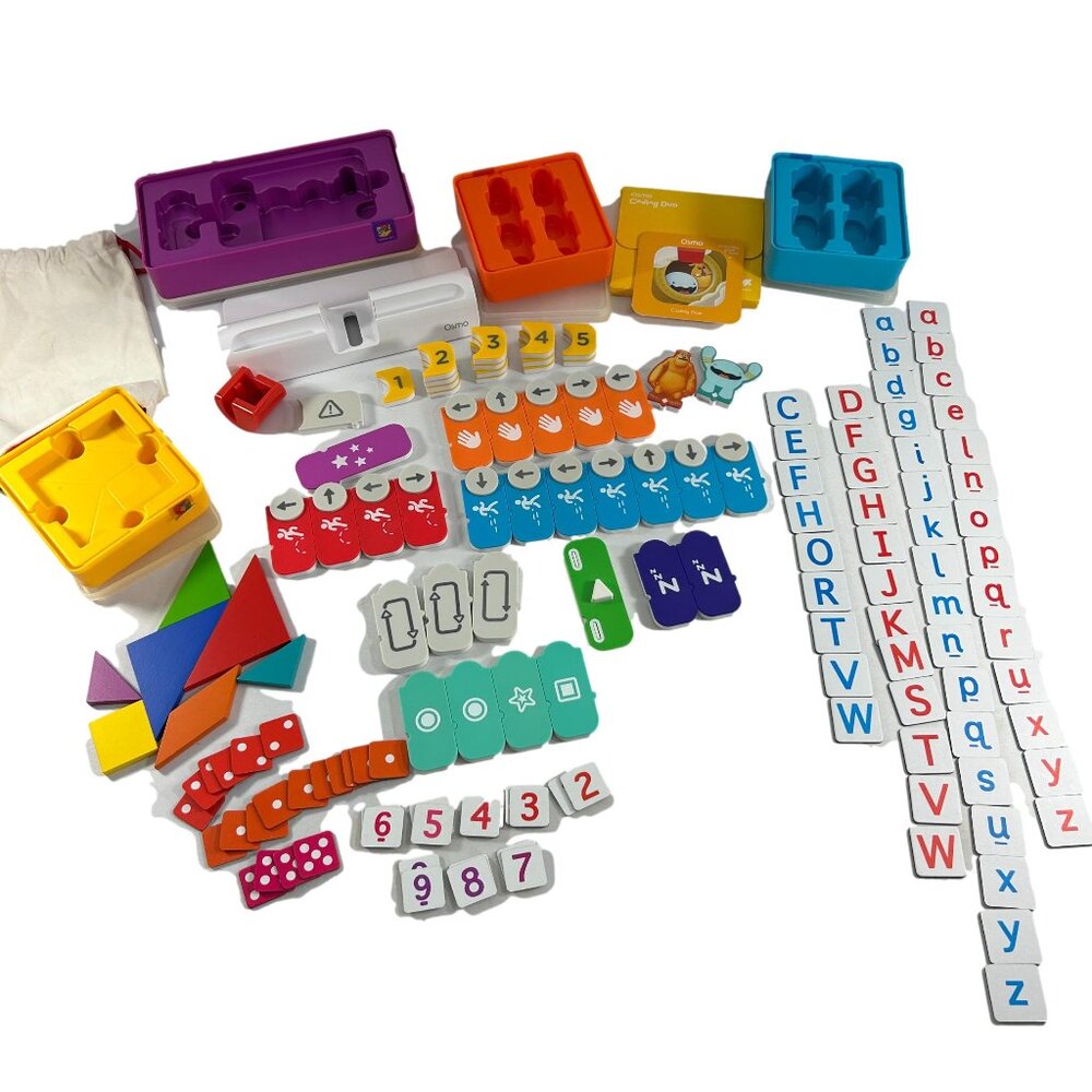 Mixed Osmo Learning Lot Incomplete Letters Numbers & More